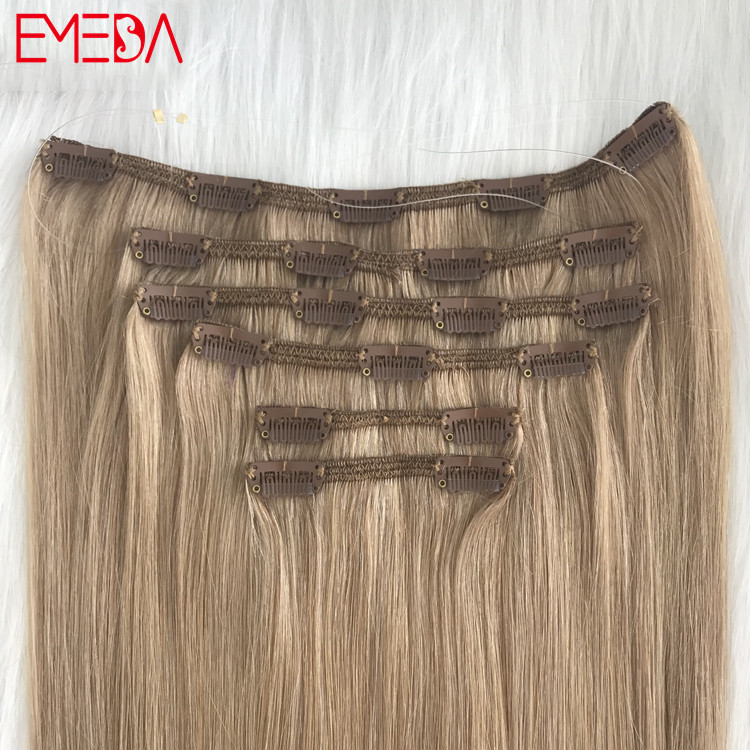 Best seamless hair extensions thick end clip on hair extension quotation YJ288